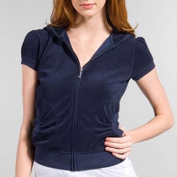 (SOLD) Vintage Y2K Juicy Couture Terry Cloth Shirt short sleeve - Picture 3 of 12